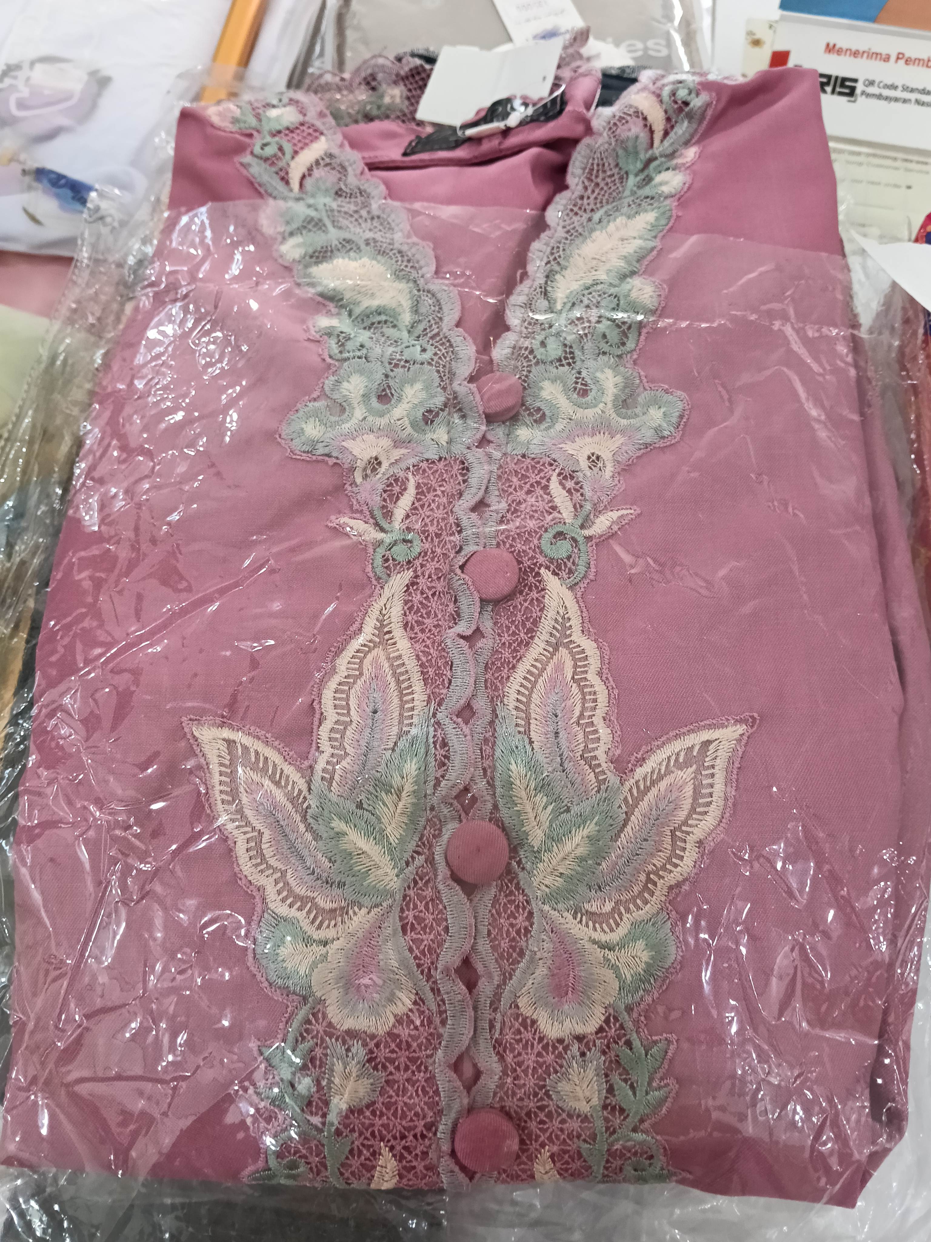 Kabaya encim bordir pink
